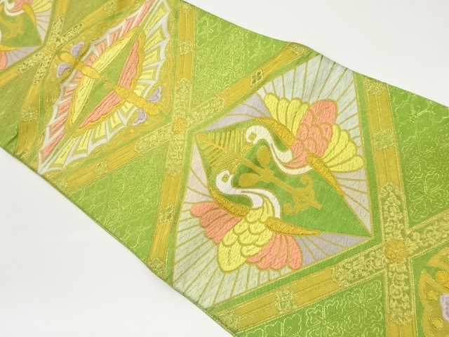 JAPANESE FUKURO OBI / WOVEN RHOMBUS